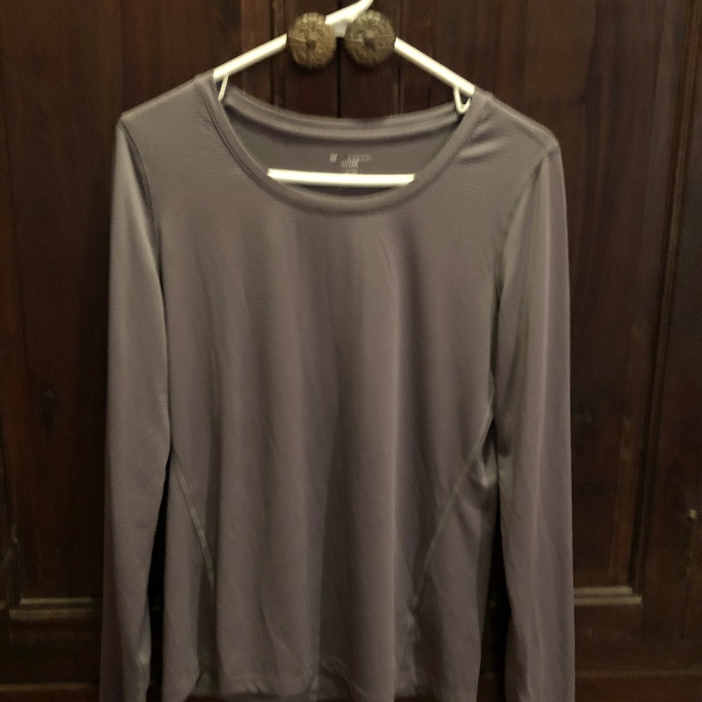 Medium long sleeve grey K Gear Drytek sports shirt